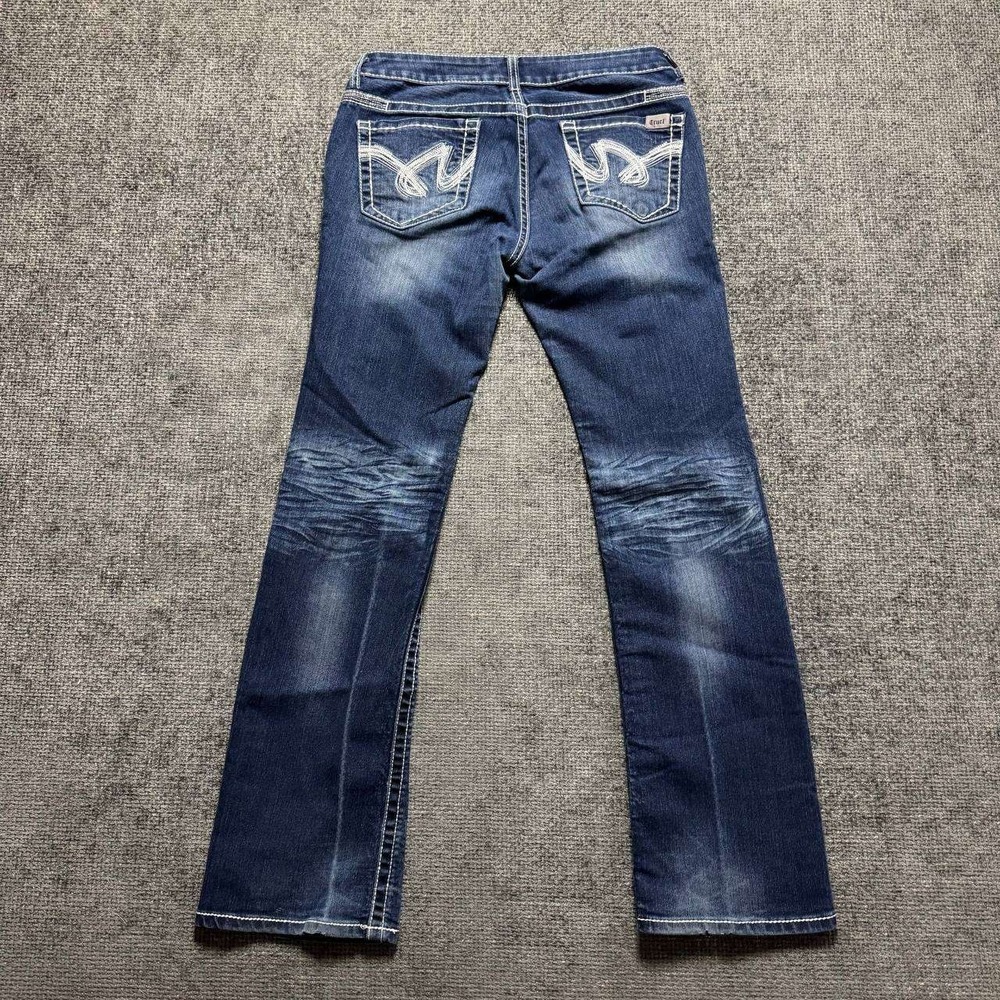 Cruel Denim Abby Jeans Womens 31 x33 L Blue Bootcut Contrast Stitch Y2K Western